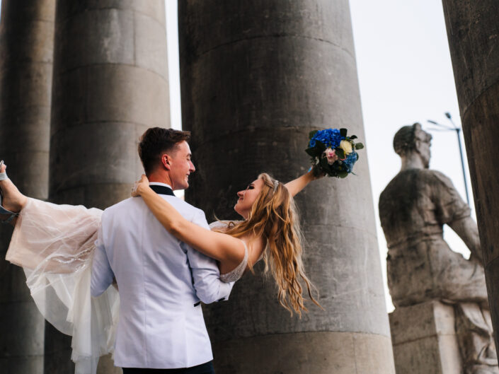 Sesja ślubna przy Pałacu Kultury i Nauki