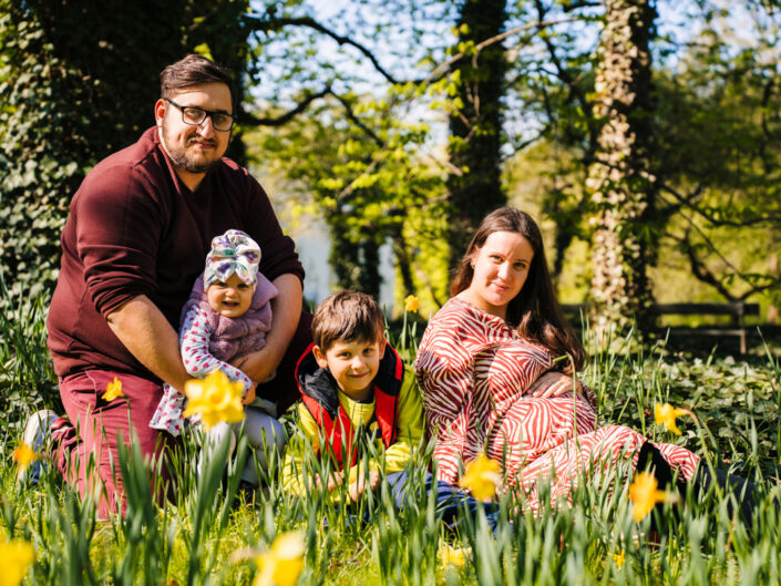 Sesja rodzinna w parku w Warszawie